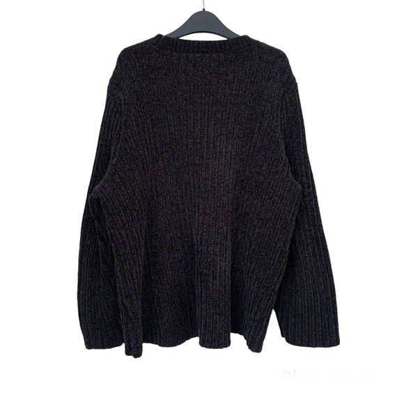 Black Chenille Sweater - Picture 2 of 4